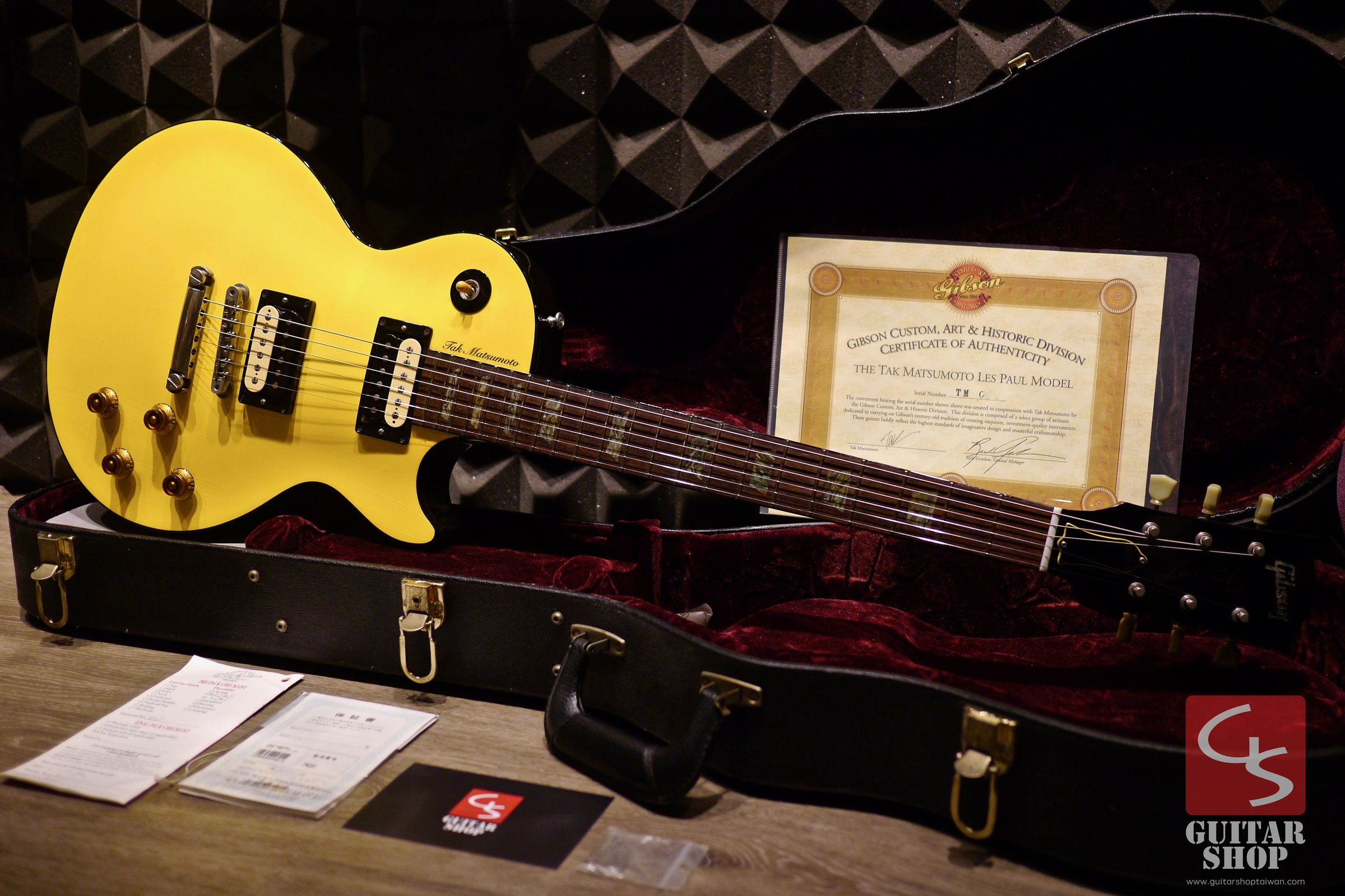 夢幻逸品1999 Gibson Custom Shop Tak Matsumoto Les Paul Canary Yellow 松本孝弘