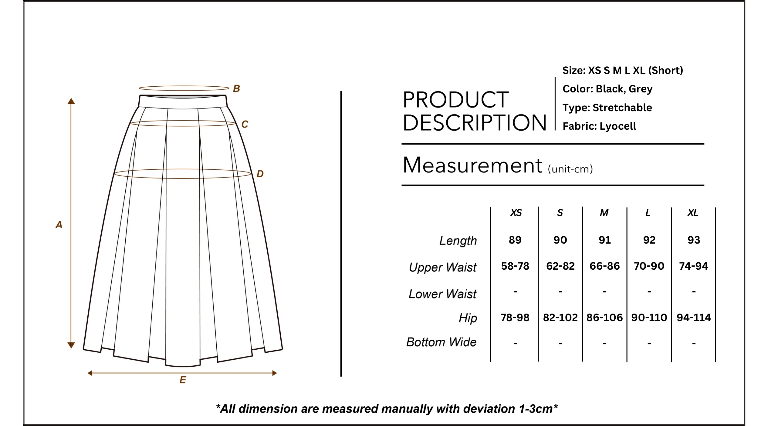 LYOCELL Mermaid Skirt - Short