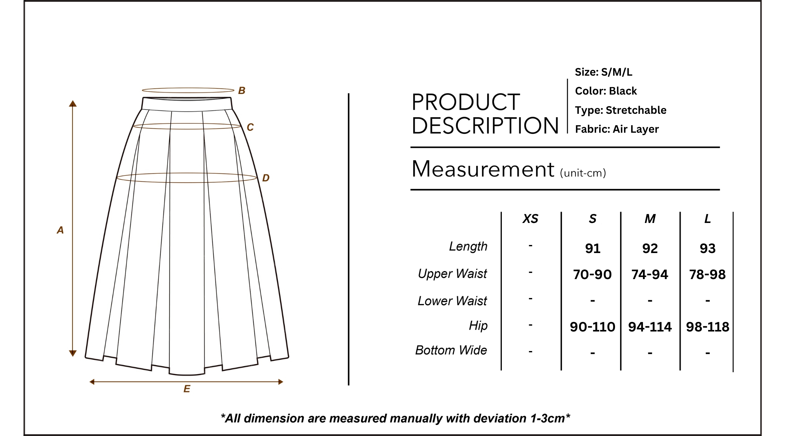 The CLOUDism Back Split Skirt