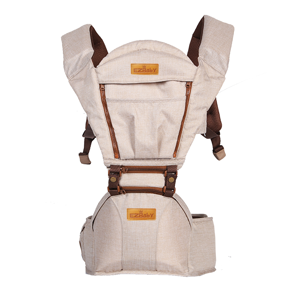 eco brown EZBaby premium hipseat carrier ergonomic.jpg