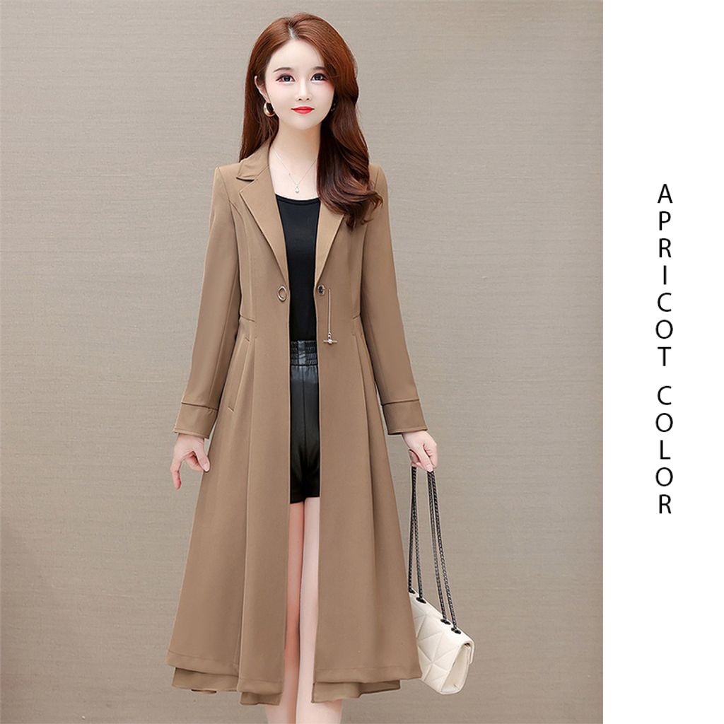 Casual Women's Jacket-Apricot color womens jacket