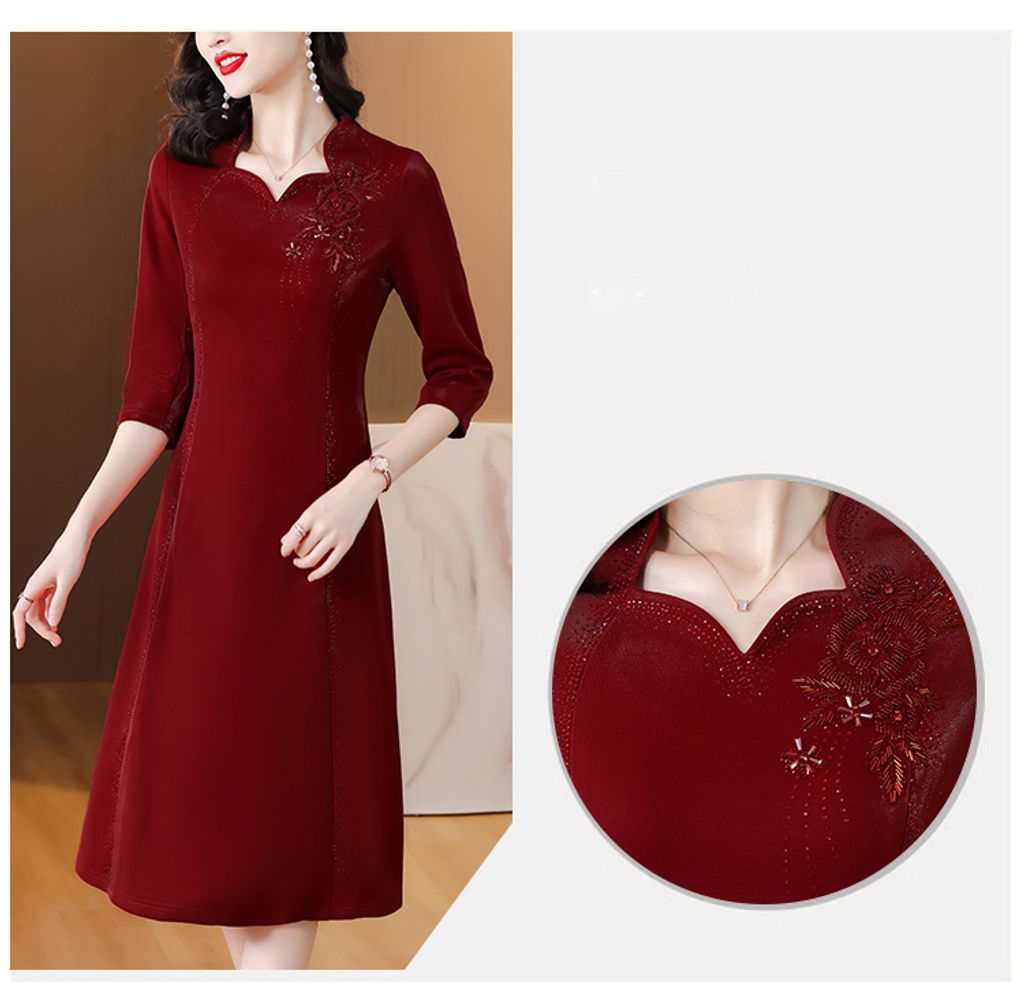 Red High-end Banquet Dress