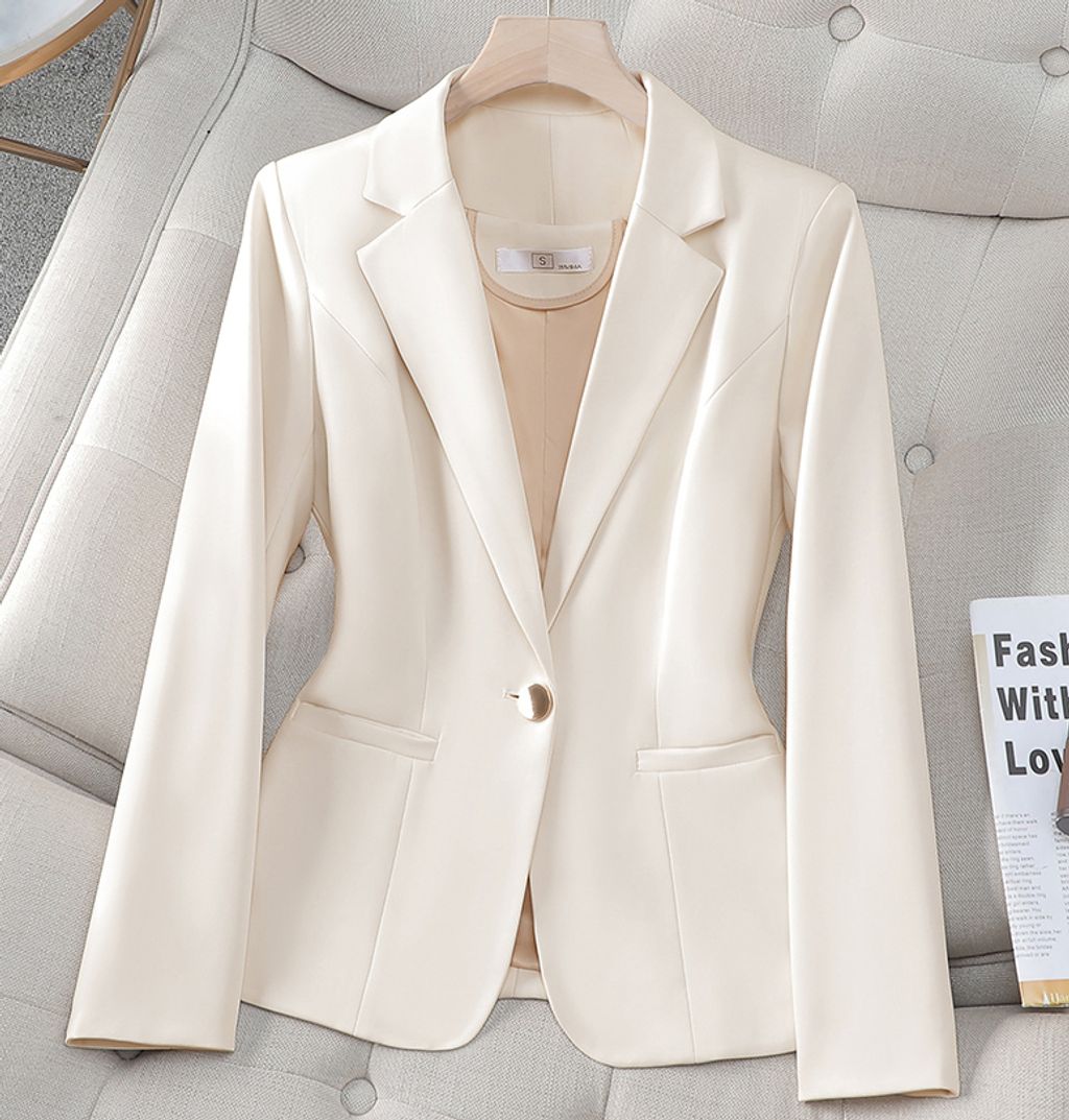High-end Slim Formal Suit Jacket-Apricot color