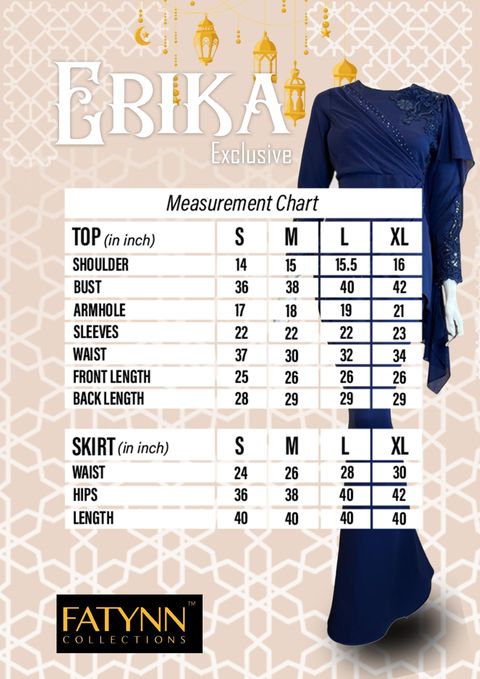 SIZE CHART ERIKA