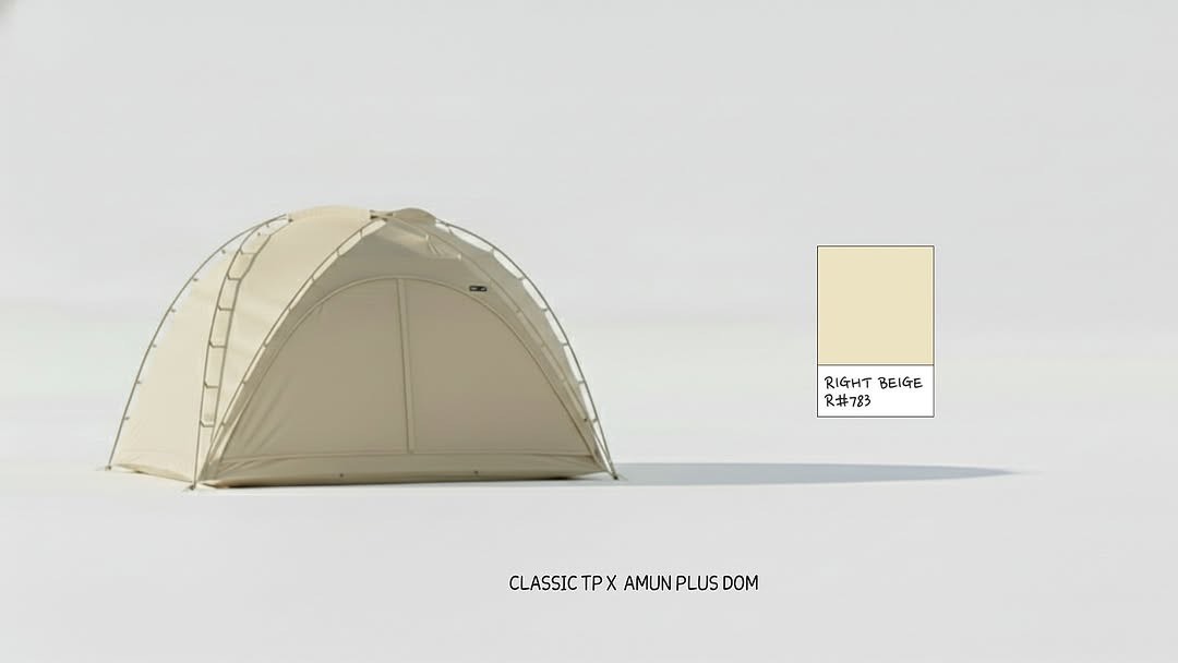 URBANOO 經典 Tipi Amun Plus S 訂製野餐帳篷 TC 材質 莫蘭迪色 ｜ 戶外露營遮陽、台灣設計製造 ｜ 防潑水、透氣耐用／圖 6