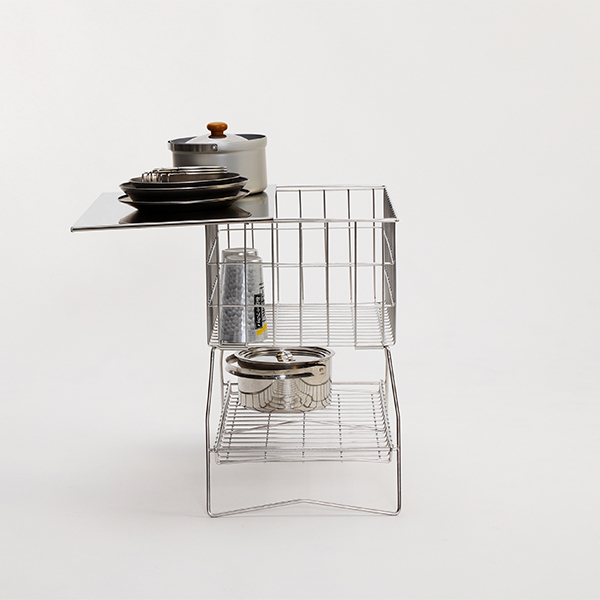 URBANOO | 框架鋼絲容器 25（框架鋼絲容器 25） 不鏽鋼 層架／圖 6