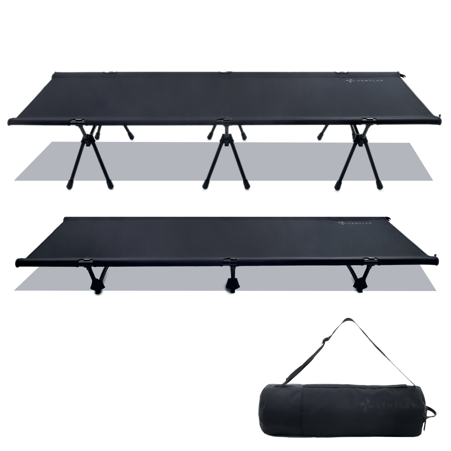 URBANOO 日本 VENTLAX 2WAY 輕量化行軍床 ADJUSTABLE COT