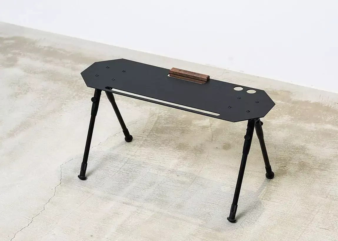 URBANOO 日本アイアン工房 CAMPSHOP 黑色邊桌 木頭飾品