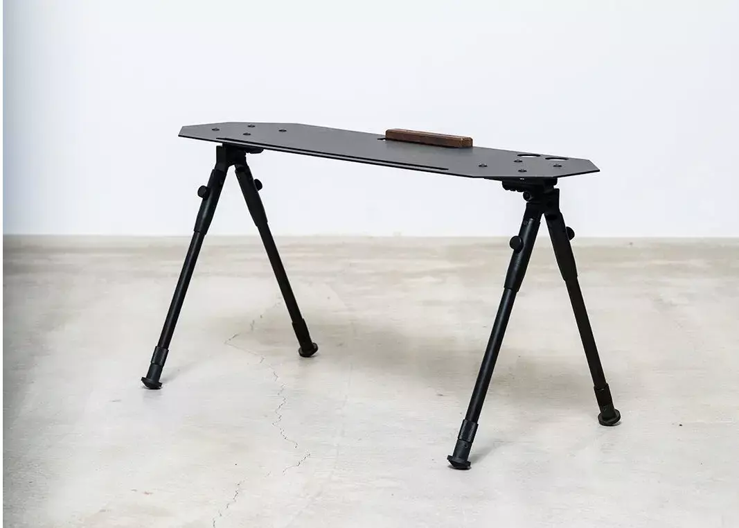 URBANOO 日本アイアン工房  CAMPSHOP 黑色邊桌 木頭飾品／圖 9