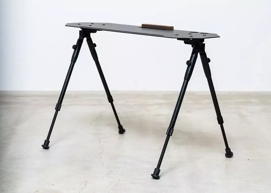 URBANOO 日本アイアン工房  CAMPSHOP 黑色邊桌 木頭飾品／圖 8