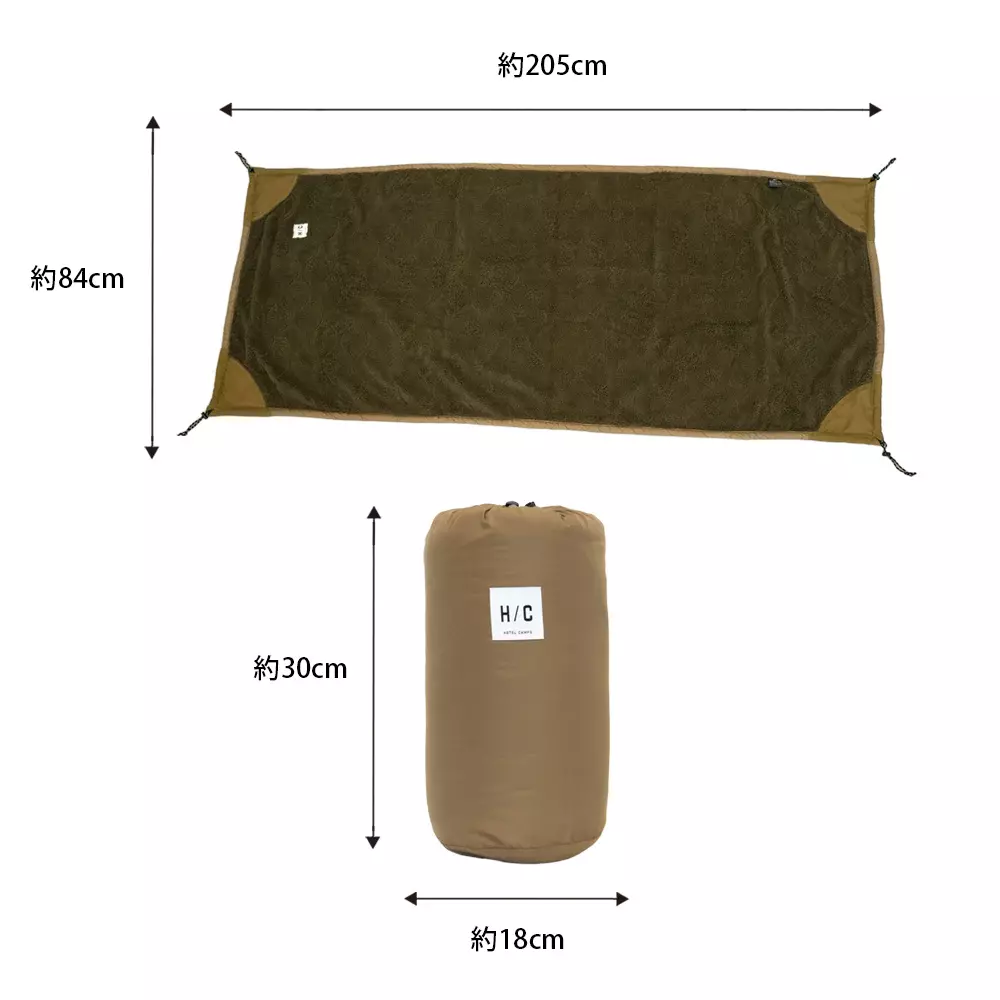 URBANOO 日本 HOTEL CAMPS 行軍床 專用睡毯 保暖床套 雙面 三層／圖 8
