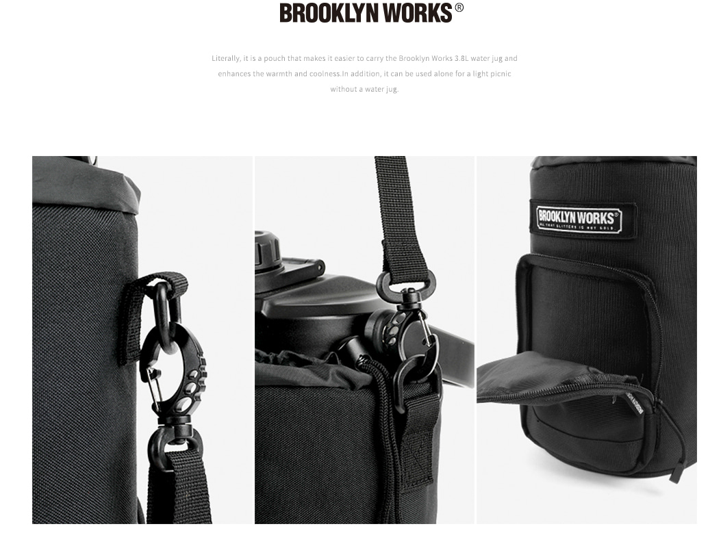 URBANOO 韓國 Brooklyn Works 水壺和 Yeti Rambler 水壺 3.8L 袋交叉／圖 5
