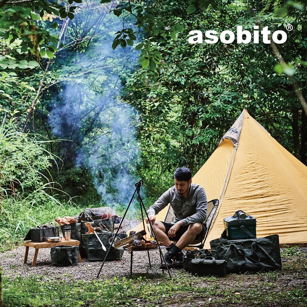URBANOO 日本選物 asobito 工具箱  防水收納袋  防水帆布 色落／圖 6