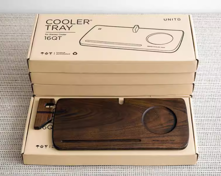 URBANOO UNITO Stanley 15.1L 15.1L 冰桶延伸桌板 Cooler Tray 柚木製 桌板／圖 2