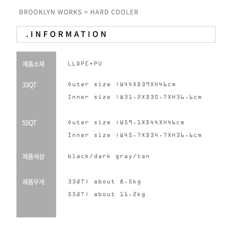 URBANOO BROOKLYN WORKS 韓國布魯克林  黑/灰/卡其 保冰箱／圖 6