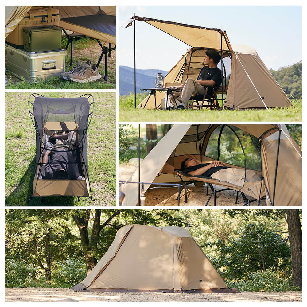 URBANOO 日本 WAQ ASTRA CT 2WAY 行軍床 戶外帳篷／圖 7