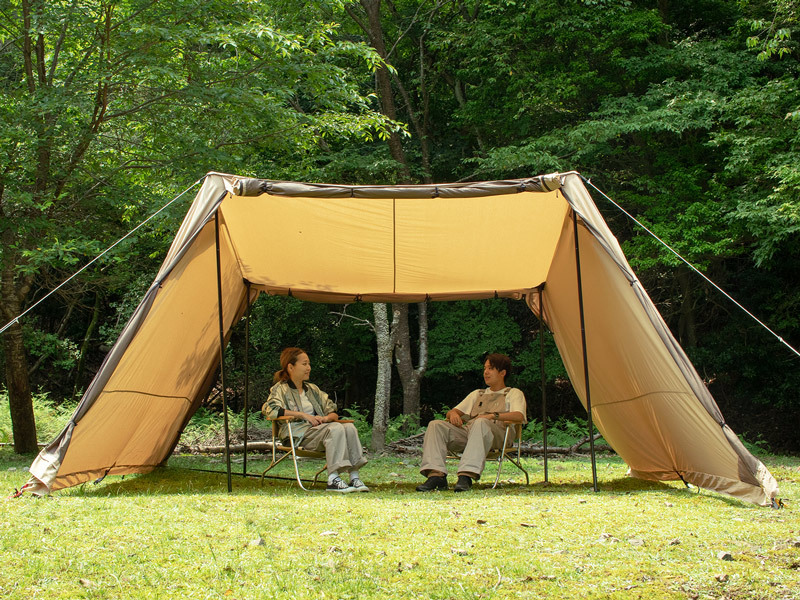 URBANOO 日本 DOD 科技棉 4×4 BASE TC 帳篷 沙色 / 黑色 / 綠色／圖 2