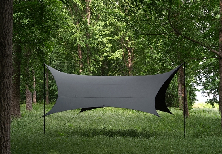 URBANOO  韓國 URBAN FOREST 防焰碟型天幕 5.3X 5m 棕 黑 灰 白／圖 4