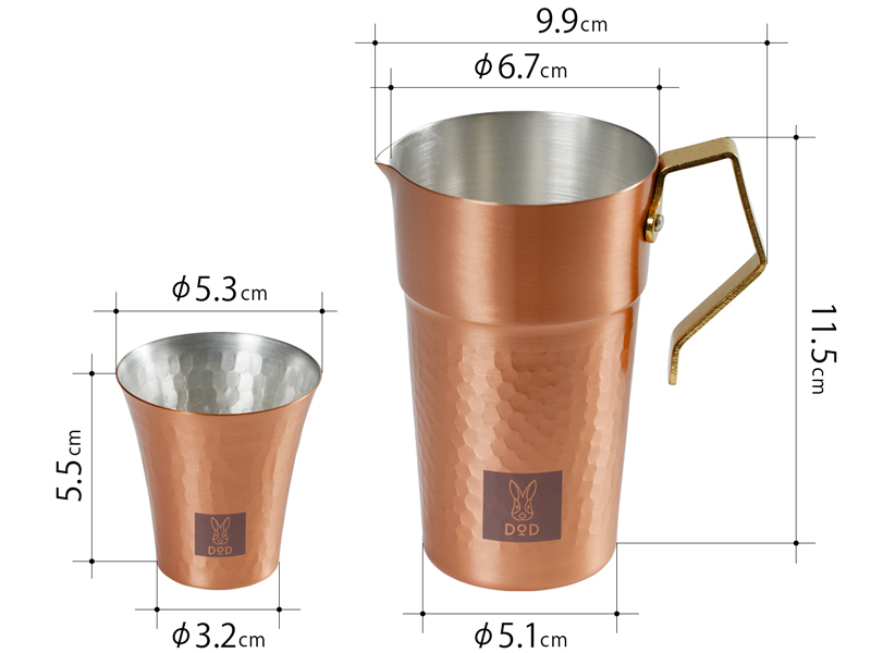 URBANOO 日本代購 DOD 飲料杯 調酒杯 小酒杯 銅製  日本製／圖 2