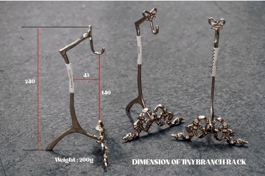 URBANOO 韓國 A.SOME CREATIVE Tiny Branch Rack 黃銅 桌燈架