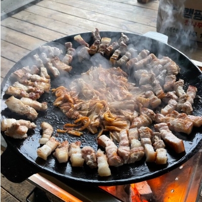 URBANOO選物 韓國  鍋蓋鐵鍋 露營用 煎鍋+烤肉+砂鍋  韓國手工製作／圖 3