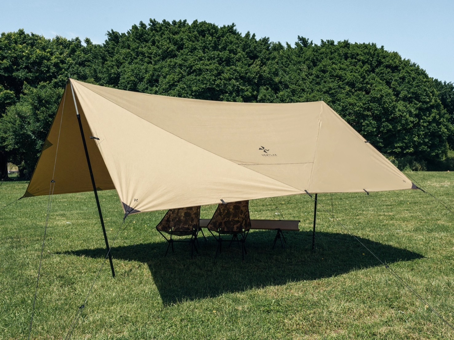 URBANOO 日本 VENTLAX DIMENSION44 TARP TC 4m × 4m 高撥水 難燃加工 天幕／圖 3