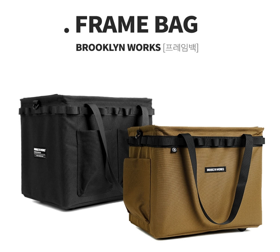 URBANOO BROOKLYN WORKS 韓國布魯克林  戰術 收納袋 黑 沙 FRAME BAG／圖 8