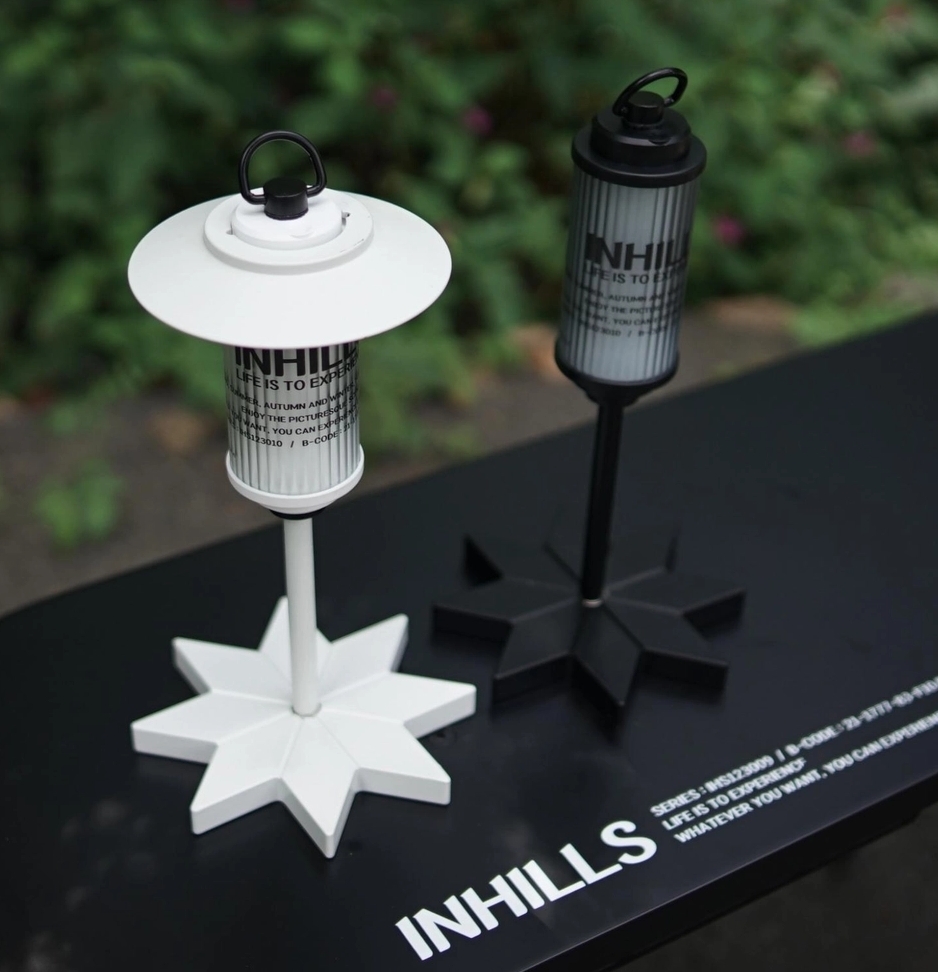 URBANOO 韓國 inhills 1/4 星星燈座 黑 白 38燈 GoZERO燈