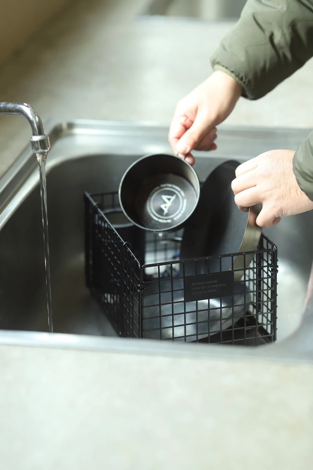 URBANOO 日本代購 ANOBA 品牌 BLACK 黑色 摺疊瀝水籃  AN112／圖 5