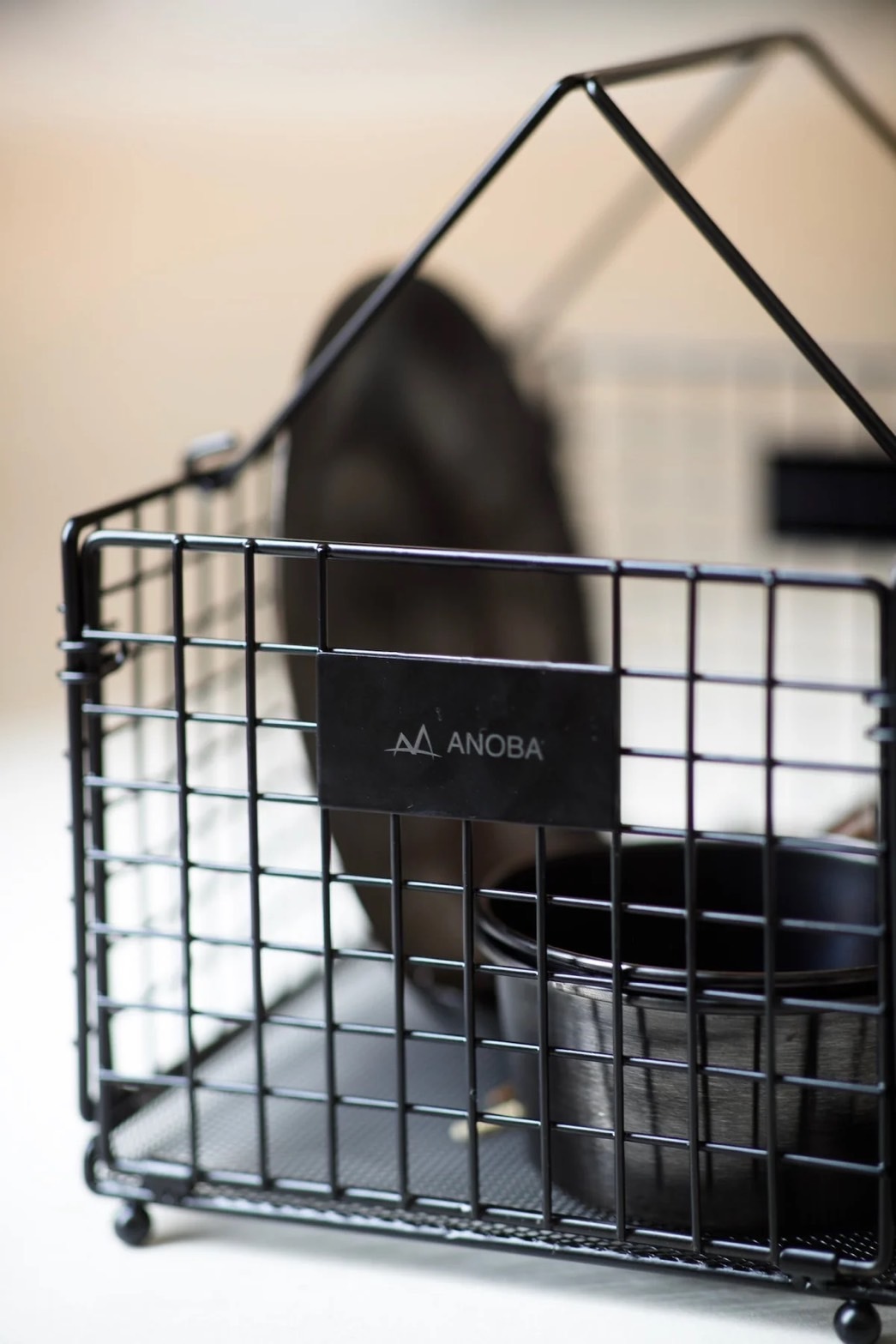 URBANOO 日本代購 ANOBA 品牌 BLACK 黑色 摺疊瀝水籃  AN112／圖 4
