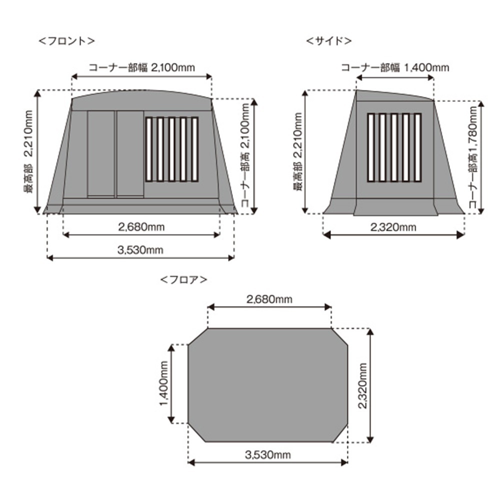 URBANOO代購 tent-Mark DESIGNS 科技棉 復古屋型帳 老派風格／圖 8