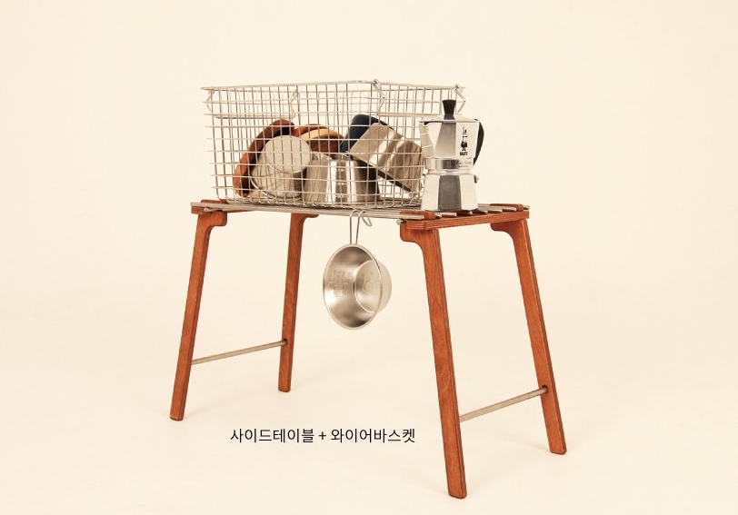 URBANOO選物 韓國  holler  V2 不鏽鋼邊桌 迷你木架／圖 9