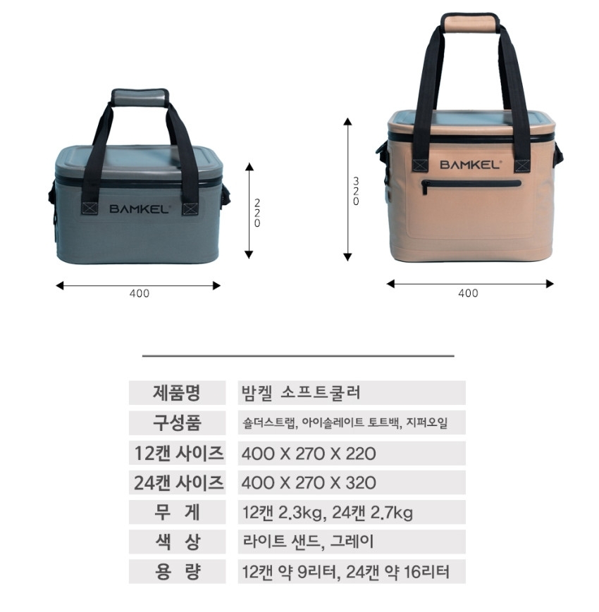 URBANOO 韓國 Bamkel 軟質保冰箱  36can 24can  12can  8can 保冰袋／圖 15