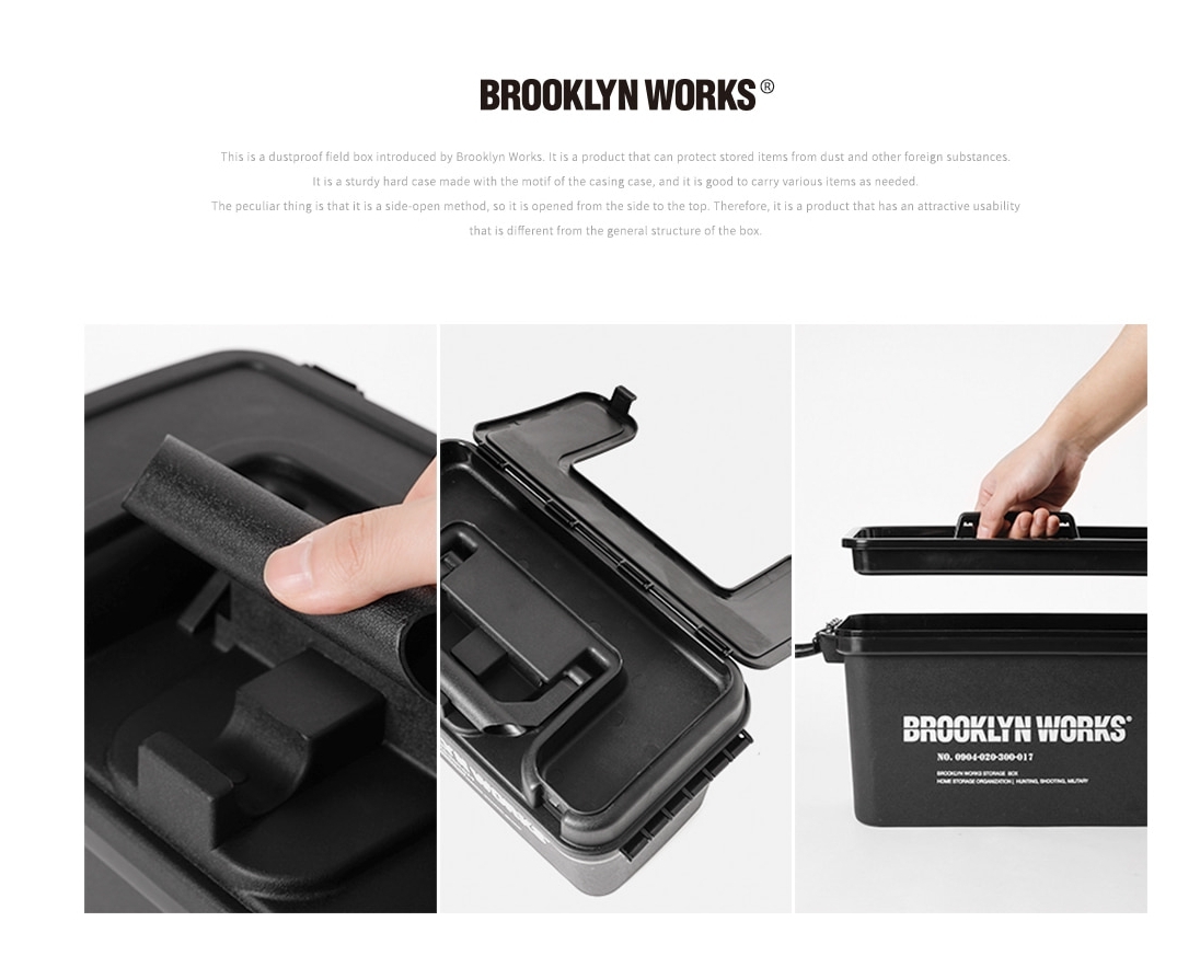 URBANOO  韓國嚴選 BrooklynWorks  黑色  工具箱 收納箱／圖 5