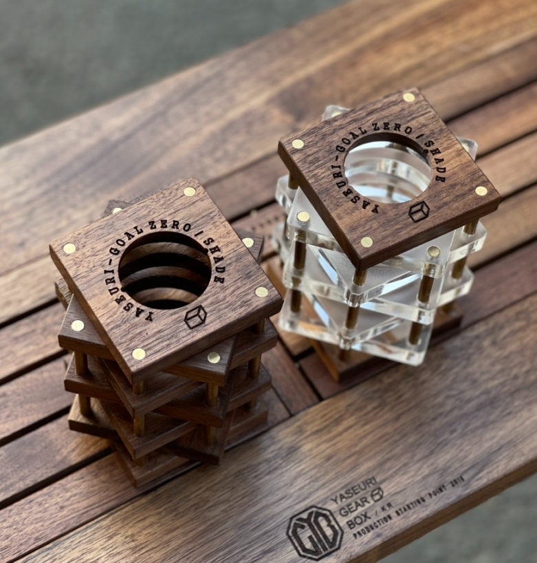 URBANOO  韓國車庫嚴選   黃銅 X 胡桃木 Gozero 燈罩 旋轉木頭 燈架／圖 2