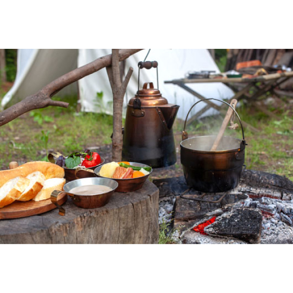URBANOO 日本代購 Fireside 新款 美學 老奶奶壺  全銅 野營  銅鍋／圖 8