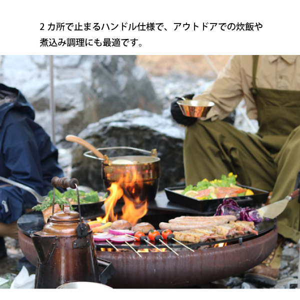 URBANOO 日本代購 Fireside 新款 美學 老奶奶壺  全銅 野營  銅鍋／圖 7