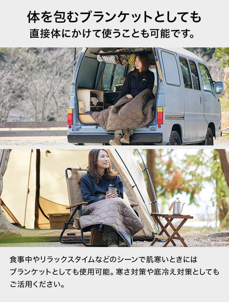 URBANOO 日本 WAQ Reversible Cot Blanket  行軍床毯  毛毯 五層／圖 6