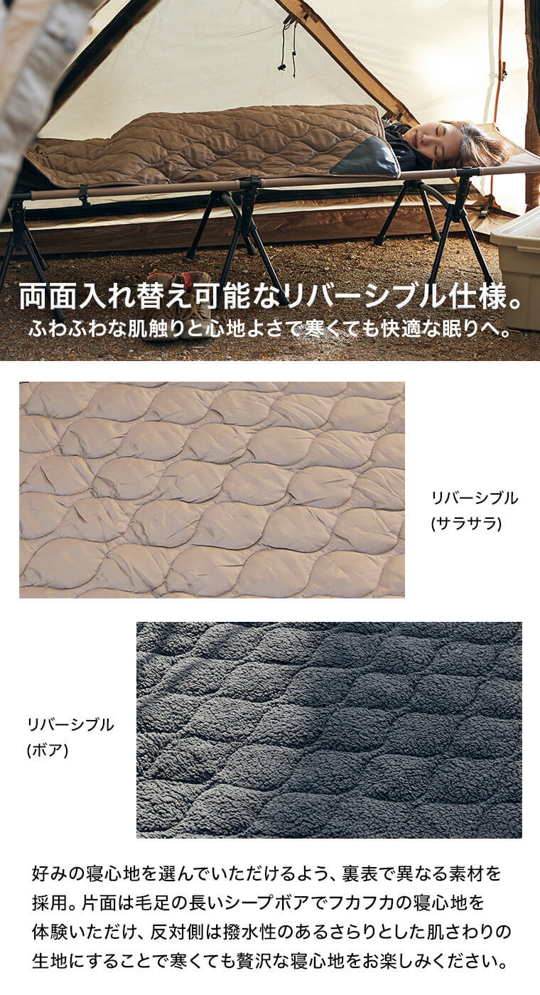 URBANOO 日本 WAQ Reversible Cot Blanket  行軍床毯  毛毯 五層／圖 8