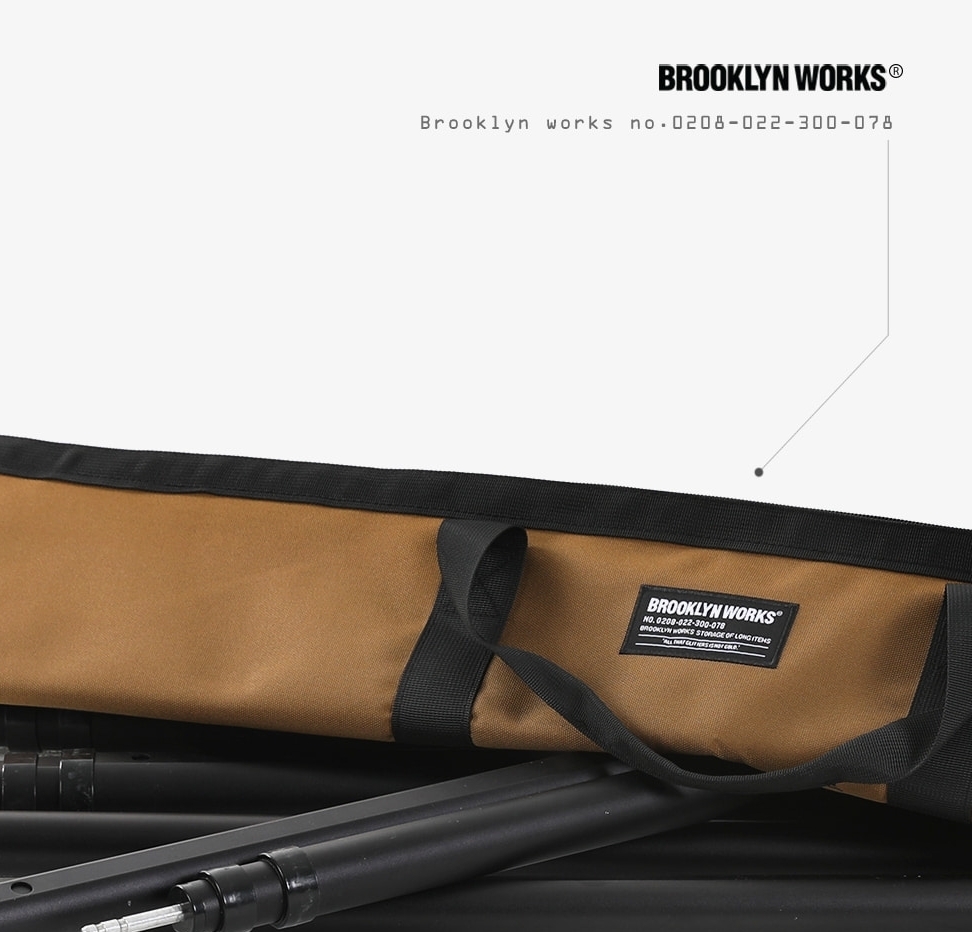 URBANOO  韓國嚴選 BrooklynWorks  黑色 沙色 營柱 收納袋／圖 3