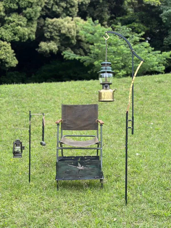 URBANOO 日本選物 llama 機關頂部 燈桿 黃銅 X 鐵 燈架