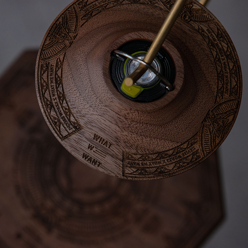 URBANOO 日本代購DW DEVISE WORKS WWW聯名款雕花燈罩WOOD SHADE