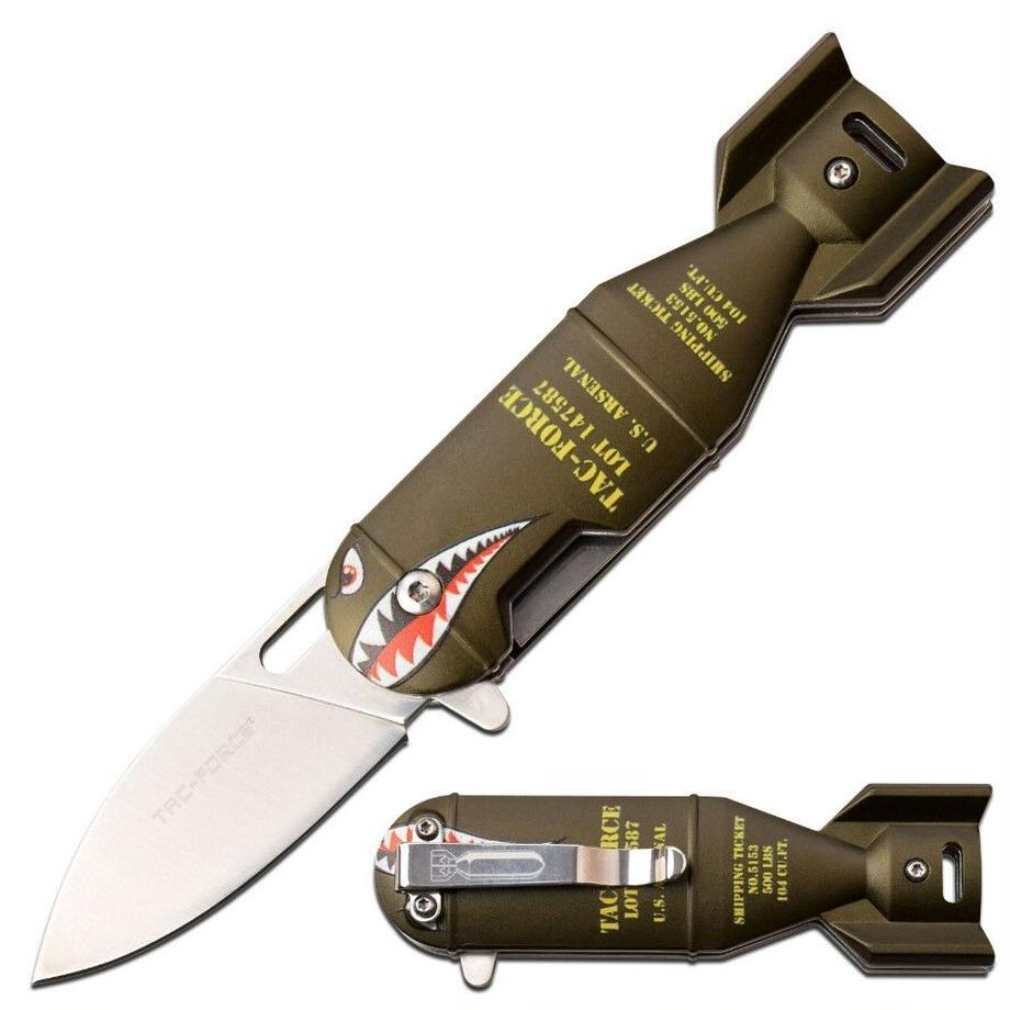 URBANOO 日本代購 TAC FORCE Shark Bomb Knife 鯊魚炸彈 小刀