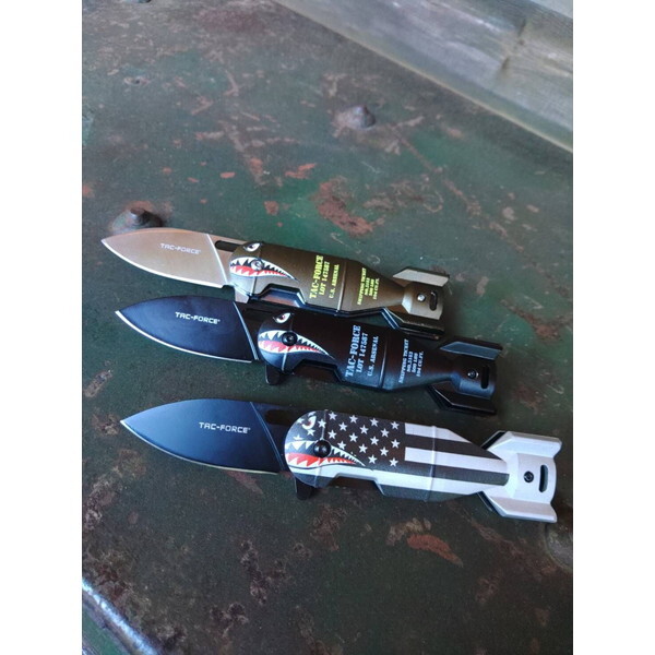 URBANOO 日本代購 TAC FORCE  Shark Bomb Knife 鯊魚炸彈 小刀／圖 7
