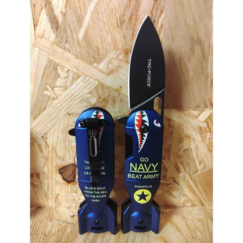 URBANOO 日本代購 TAC FORCE  Shark Bomb Knife 鯊魚炸彈 小刀／圖 4