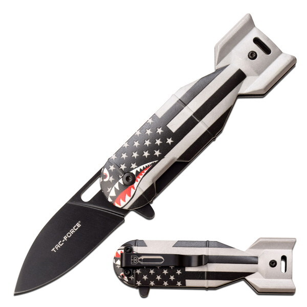 URBANOO 日本代購 TAC FORCE  Shark Bomb Knife 鯊魚炸彈 小刀／圖 3