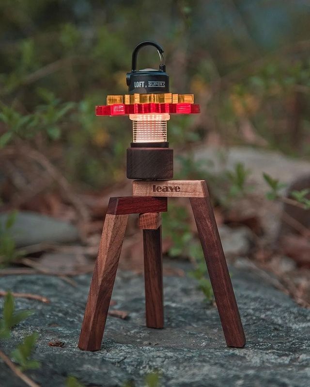 URBANOO 韓國選物 leave wood 木作  multi tripod 燈座 小燈座／圖 2