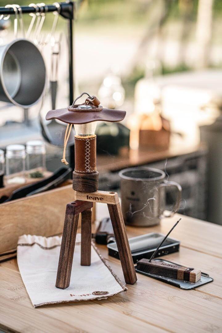 URBANOO 韓國選物 leave wood 木作  multi tripod 燈座 小燈座／圖 3