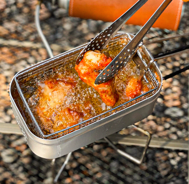 URBANOO 韓國選物 露營炸肉鍋 單網炸鍋 / 雙網炸鍋 煮飯神器
