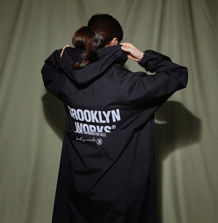 URBANOO  韓國嚴選 Brooklyn Works 雨衣 雨衣 背包防水 防風雨衣／圖 6